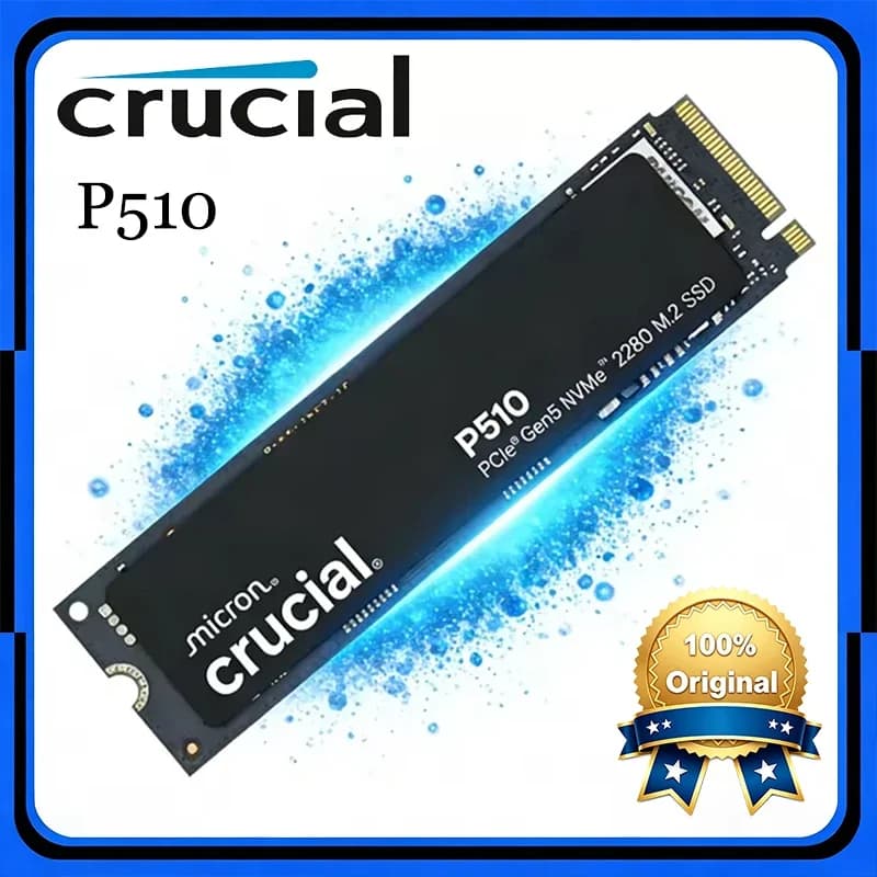 Crucial P510 1TB NVMe SSD M.2 2280 Pcie 5.0 11000MB S Read 9500MB