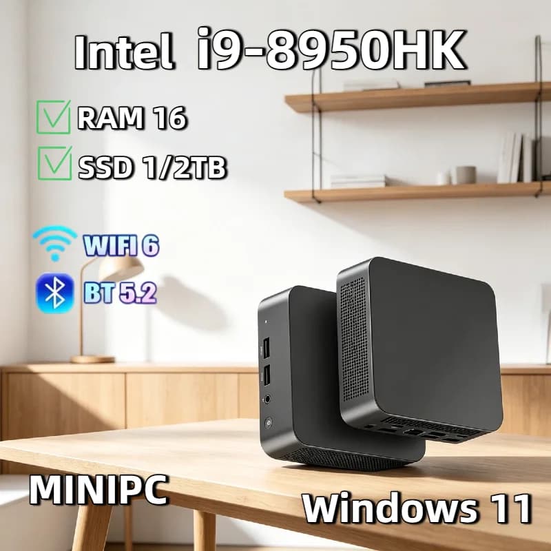 Windows 11 i9 Intel Core Mini PC Computer 16GB RAM 1TB 2TB SSD M.2 WiFi 6 BT5.2