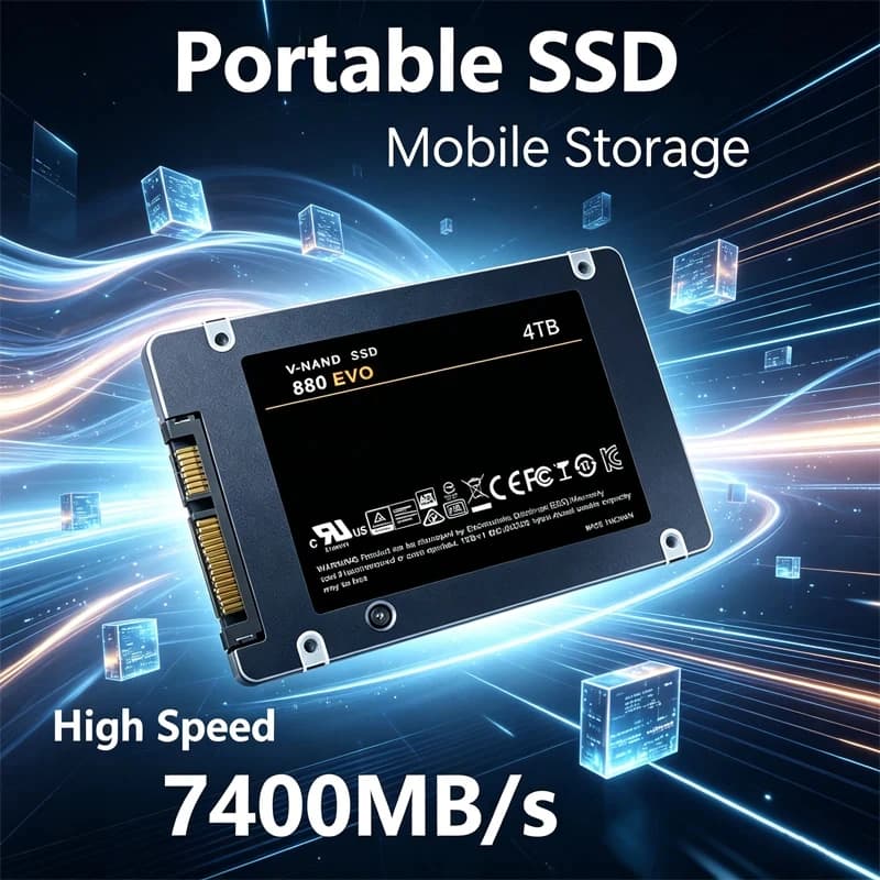 Solid State Disk High Speed SSD For Laptop Microcomputer Desktop 2.5 Inch 4TB Internal HDD