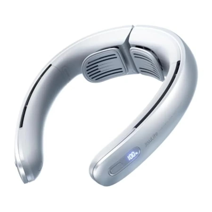 Neck Fan 100 Speeds Personal Bladeless Wearable Brace LED Display 5000MAH