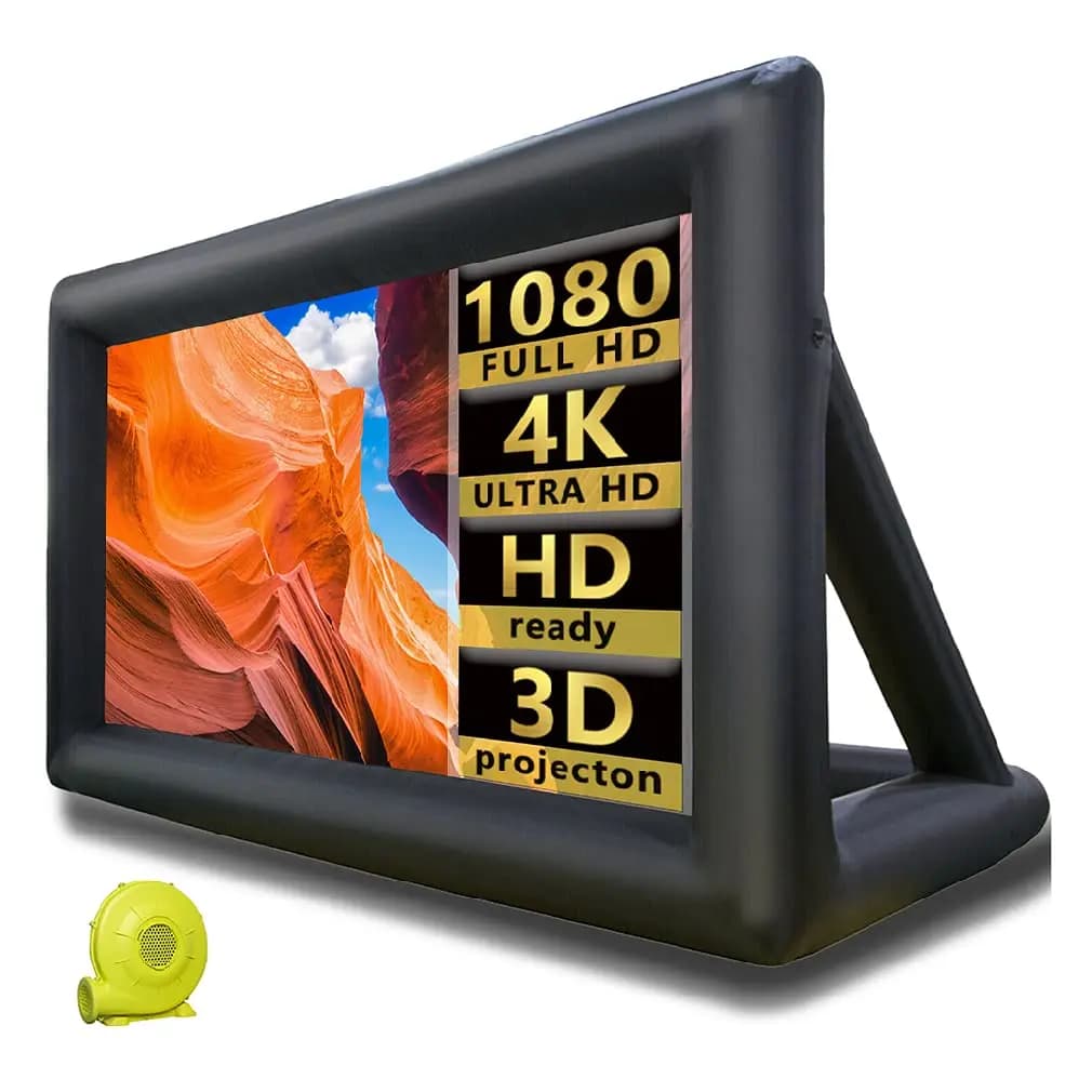 20FT Inflatable Movie Screen Outdoor Projector For Outside Blow Up