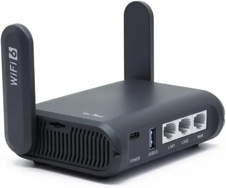 GL-AXT1800 Slate AX Travel Router Pocket WiFi 6 Wireless Internet VPN