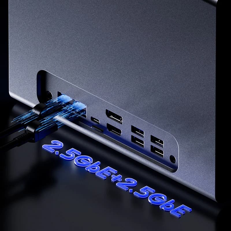 WTR PRO Mini PC Triple 4K 60HZ Displays 4-Bay NAS 32GB DDR4 3200MHZ