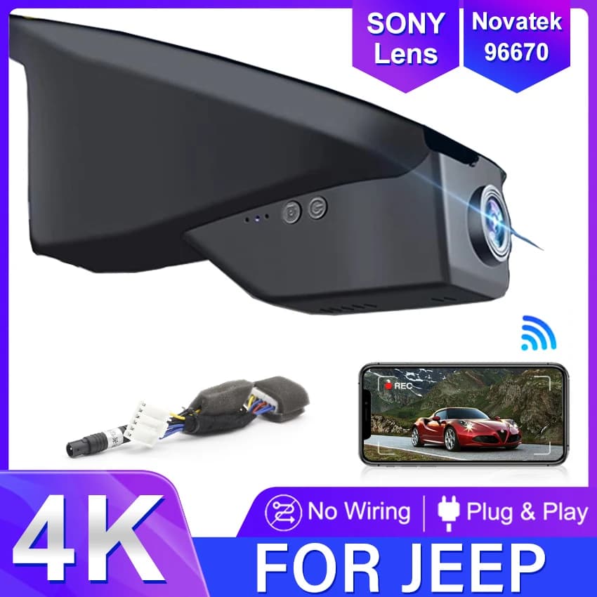 Dash Cam For Jeep Compass 2ND Gen Car DVR Camera WiFi Connection APP