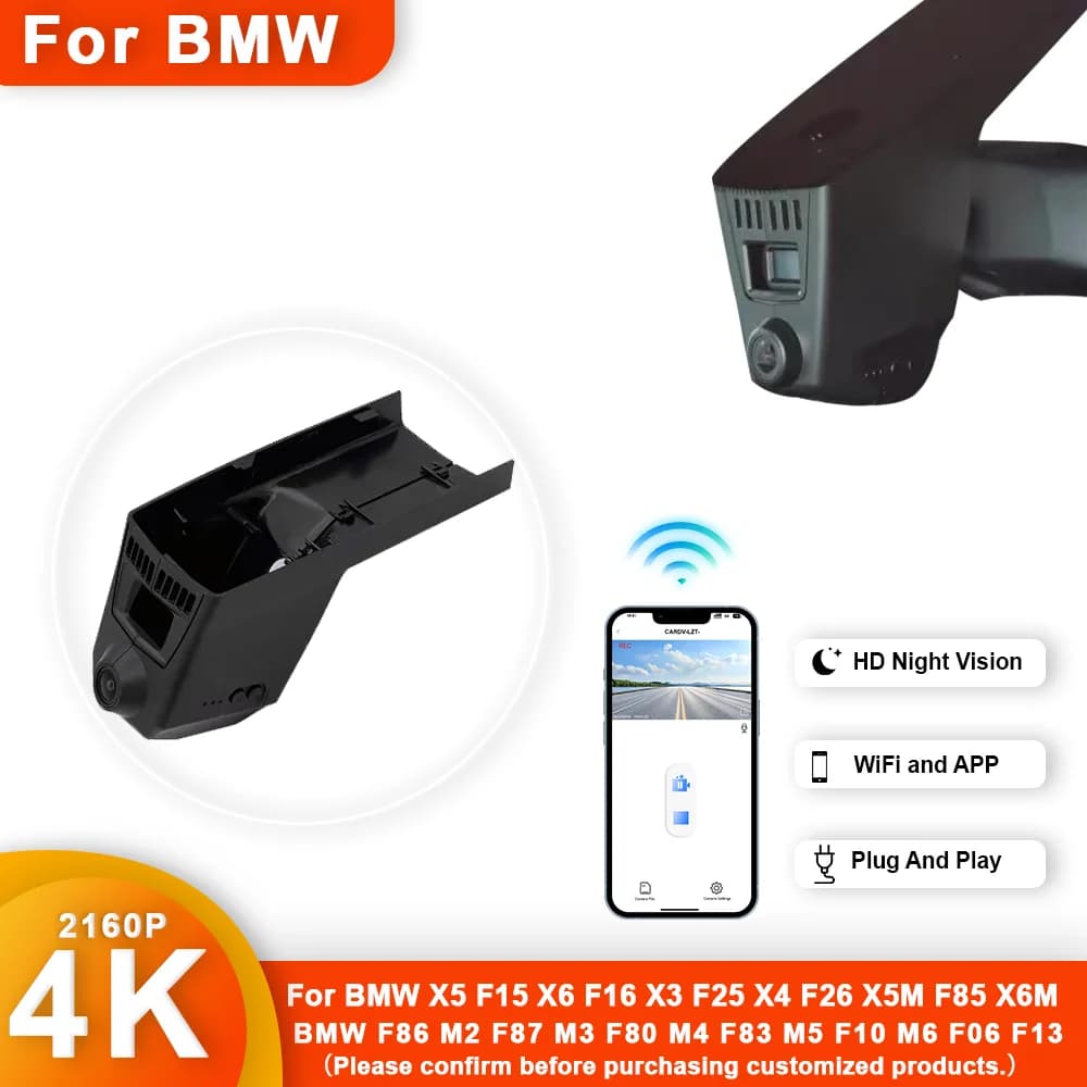 Customized 4K HD Dashcam For BMW X5 F15 X6 F16 X3 F25 X4 F26 X5M F85