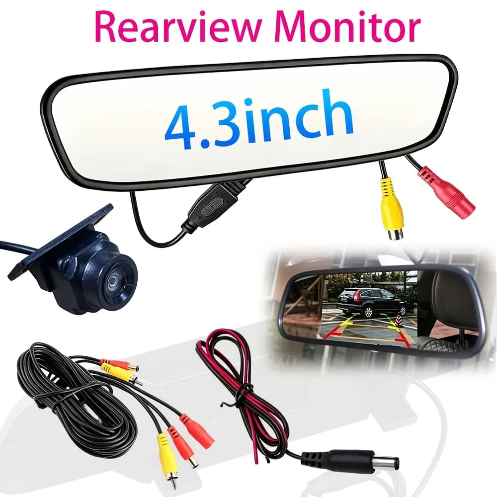 Rearview Camera For Parking And Reversing A 4.3-inch Monitor Wide