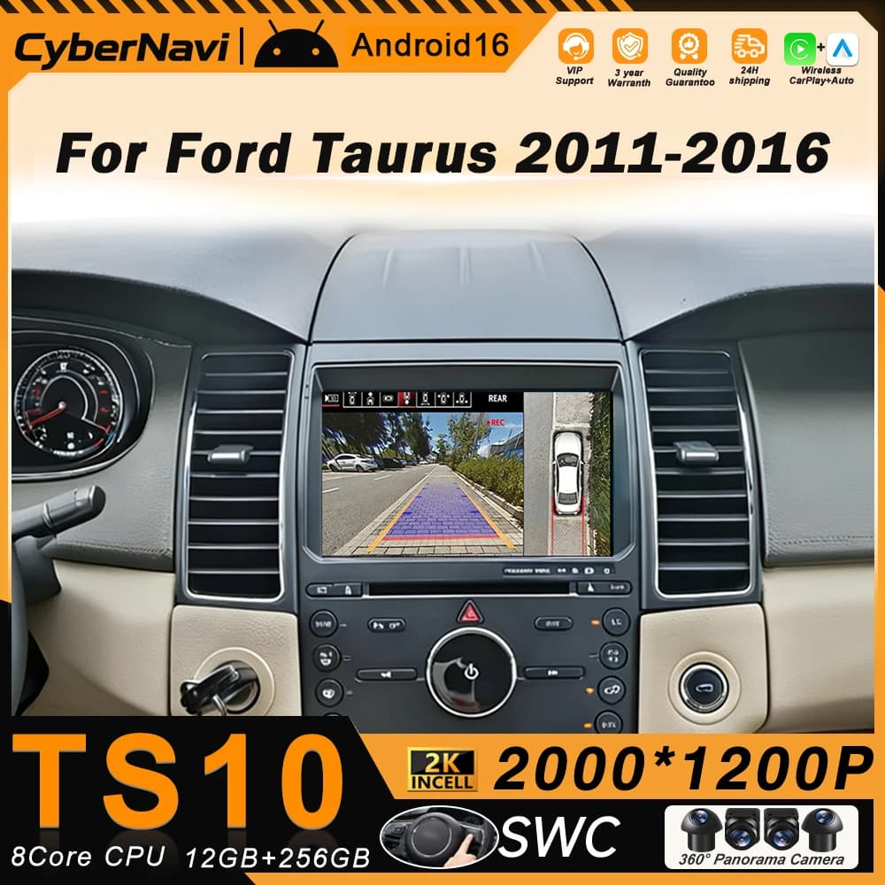 Android Auto Radio For Ford Taurus - Stereo Bluetooth Car Head Unit