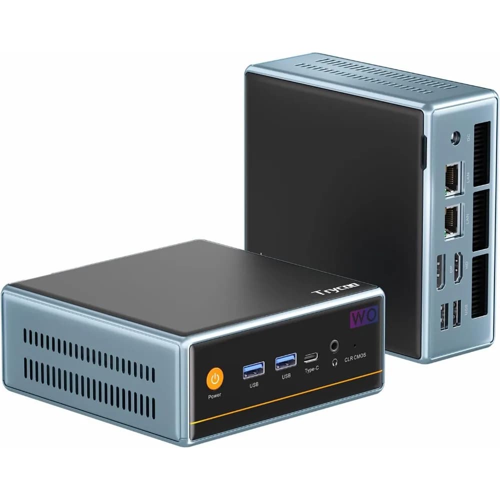 US Mini PC AMD Ryzen 7 8-Core 16GB RAM 512GB SSD Dual LAN WiFi 6 4K