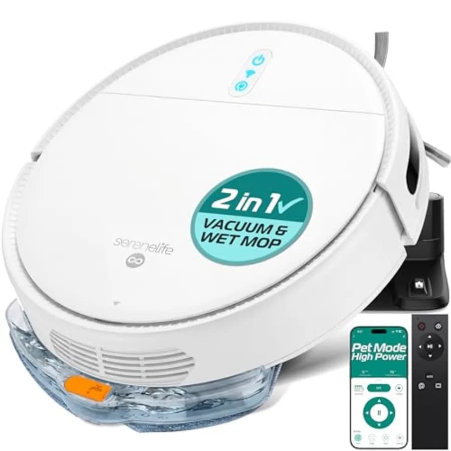 Automatic Robot Vacuum Cleaner And Mop Combo App Control 3 Cleaning