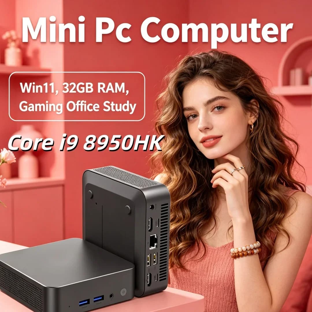 Reliable Core I9 Mini Desktop PC Win11 4K HD Display 32GB RAM 1TB 2TB SSD WiFi