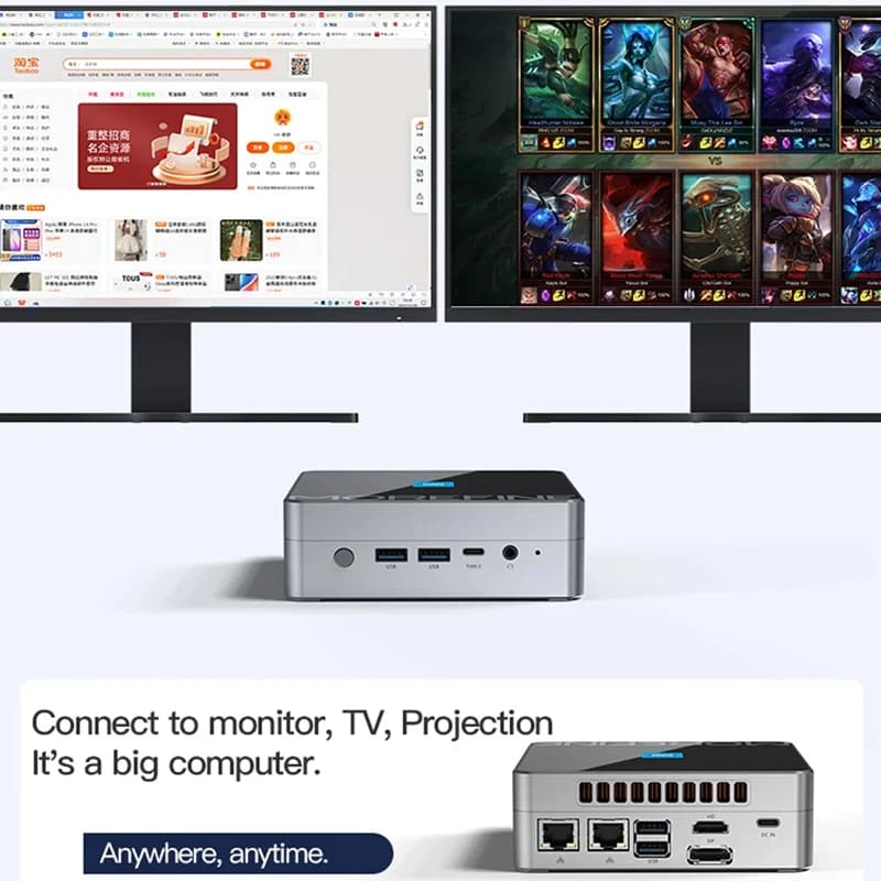 MOREFINE M9S Mini PC 12th Gen Intel i3 N305 N300 N200 ES QS PCIE3.0x4 2xLAN Home /Office Computer Windows 11 NUC WiFi6 Firewall