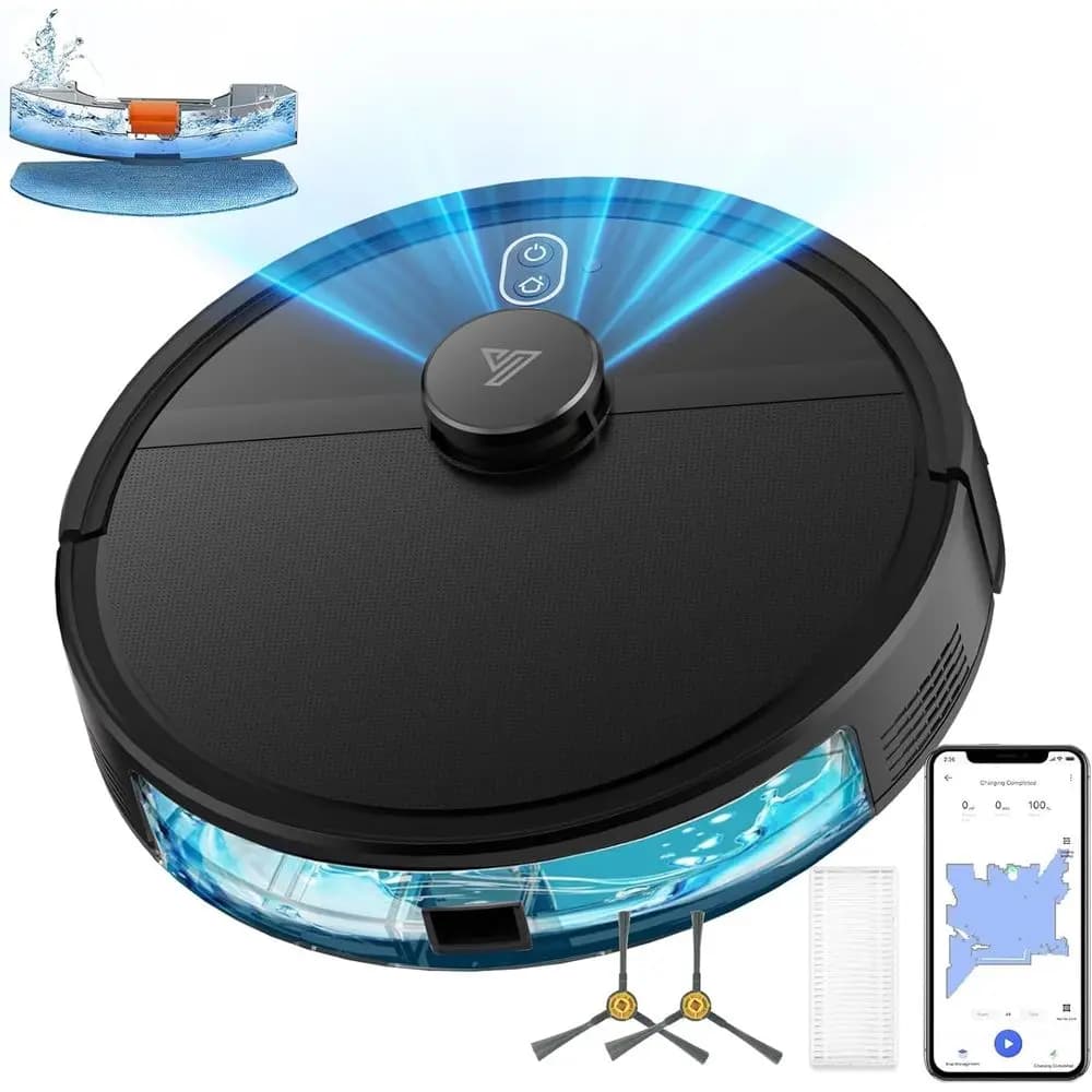 Intelligent Robot Vacuum And Mop Mapping Strong Suction Voice Control
