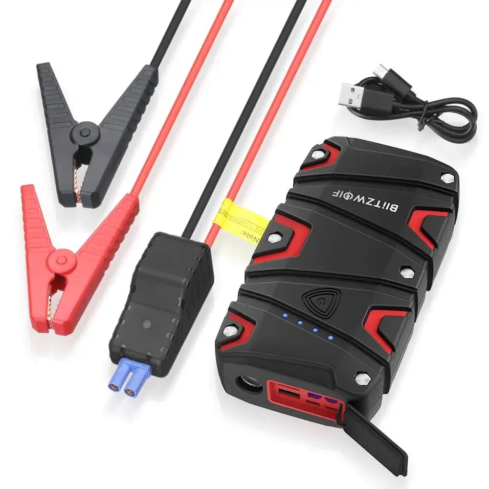 12000mAh Portable Car Jump Starter Emergency Battery Booster Power Bank Waterproof with LED Flashlight QC3.0 USB Charging Port