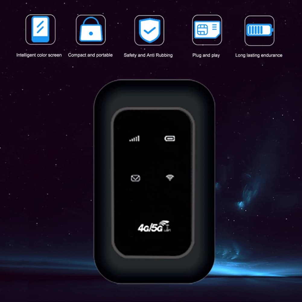 WiFi Router 4G LTE SIM Card Slot High Speed Wireless Modem Pocket
