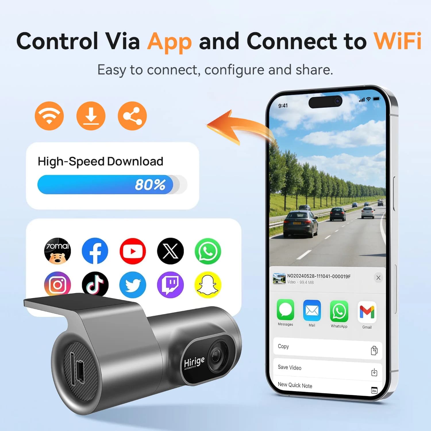 Dahua HD Dash Cam M2 For Uber Drivers Release Night Vision Car