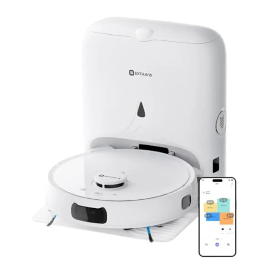 V5 Robot Vacuum And Mop Self-emptying Robotic Cleaner 8500PA Suction
