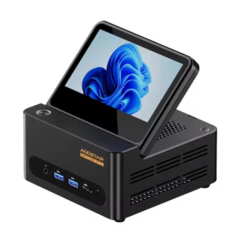 Aoostar G-FLIP AMD Ryzen R7 8745HS PRO 8845HS R9 8945HS Mini PC 5 Inch