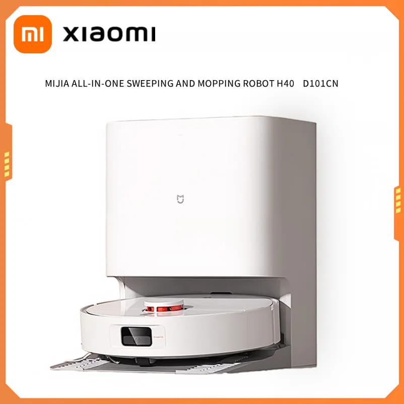 XIAOMI MIJIA Self Robot Vacuum Cleaners H40 Smart Home Sweeping High Speed Rotary Scrubbing 10000PA Cyclone Suction LDS Laser