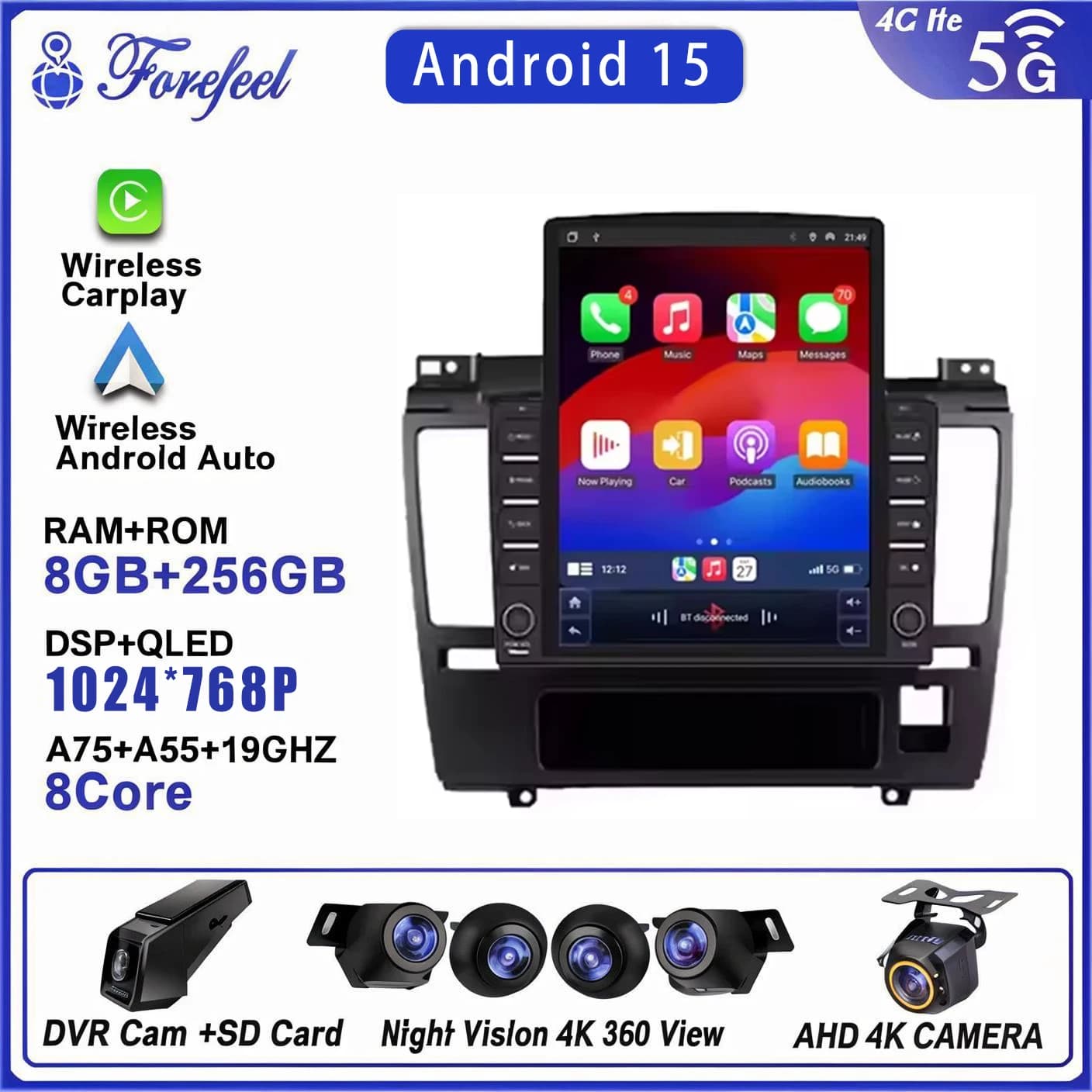 Auto Radio 2K Android 16 For Nissan Tiida C11 2004- Car Multimedia