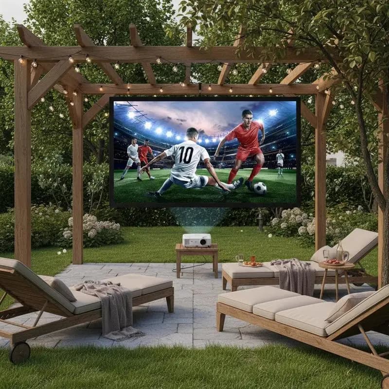 Big 110" Diagonal 16:9 HD Projector Screen Home Theater Outdoor Use